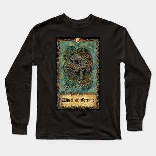 Wheel Of Fortune. Eternal Bones Tarot (Colorful) Long Sleeve T-Shirt